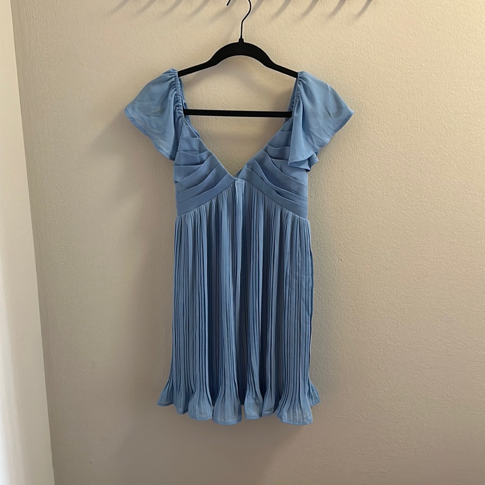 Lulus Blue Mini Amalfi Dress